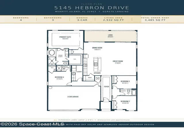 image of 5145 Hebron Dr, Merritt Island, FL 32953 | MLS# 1080498