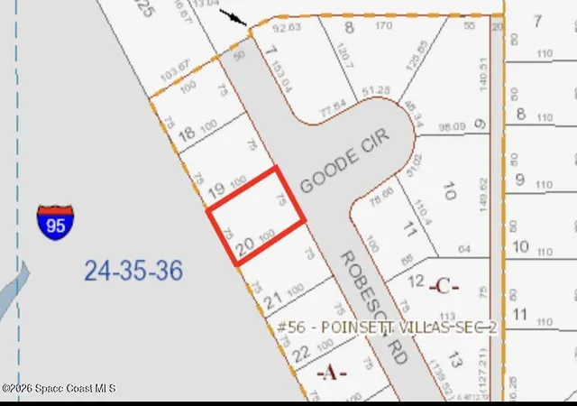 Photo 1 of Sale Pending at 0 Robeson (lot 20) Rd, Cocoa, FL 32926 | MLS# 1080493 | Listing updated on 2026-09-17