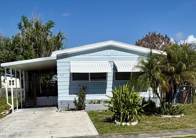 Photo 1 of Manufactured home for sale at 1848 Seagrape St Ne, Palm Bay, FL 32905 | MLS# 1080661 | Listing updated on 2026-09-12