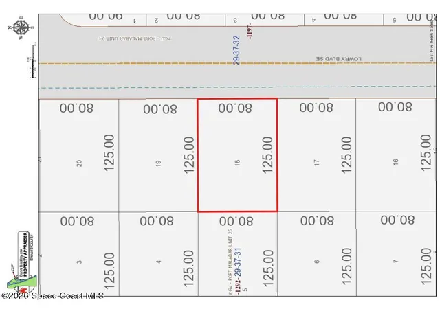 Photo 2 of Land for sale at 3232 Lowry Blvd Se, Palm Bay, FL 32909 | MLS# 1080726 | Listing updated on 2026-09-11
