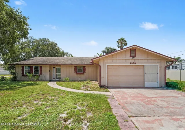 Photo 1 of Sale Pending at 1200 Palmdale Cir Ne, Palm Bay, FL 32905 | MLS# 1085802 | Listing updated on 2026-08-25