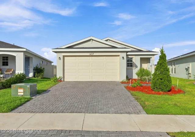 Photo 1 of Single family home for sale at 1407 Colebrook Cir Sw, Palm Bay, FL 32908 | MLS# 1086195 | Listing updated on 2026-09-04