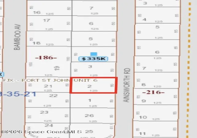 Photo 2 of Land for sale at 6440 Ainsworth Rd E, Cocoa, FL 32927 | MLS# 1085981 | Listing updated on 2026-09-18