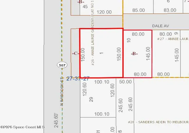 Photo 2 of Land for sale at 15 & 19 Dale Ave, Melbourne, FL 32935 | MLS# 1086058 | Listing updated on 2026-08-28