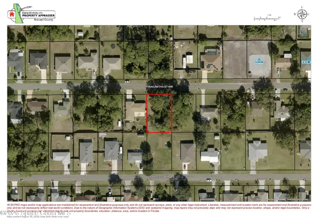 Land for sale at 950 Pyracantha St Nw, Palm Bay, FL 32907 | MLS# 1086275