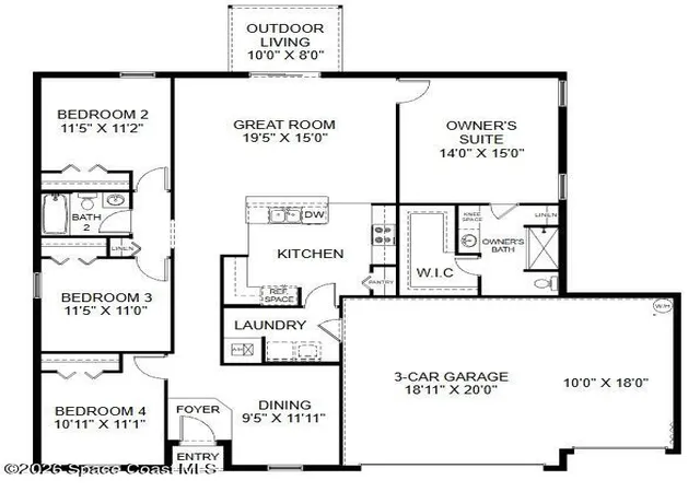 Photo 2 of Single family home for sale at 114 Saybrook Rd Sw, Palm Bay, FL 32908 | MLS# 1086370 | Listing updated on 2026-09-03