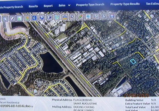 Photo 3 of Land for sale at 0 Flagler Blvd, Saint Augustine, FL 32080 | MLS# 2069567 | Listing updated on 2025-05-27