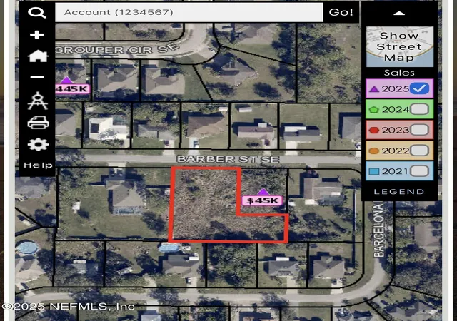 Photo 2 of Land for sale at 480 Barber St Se, Palm Bay, FL 32909 | MLS# 2115177 | Listing updated on 2026-01-16