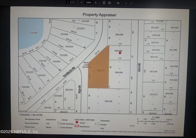 Photo 2 of Land for sale at 0 Trout Lake Cir, Interlachen, FL 32148 | MLS# 2119300 | Listing updated on 2025-11-24
