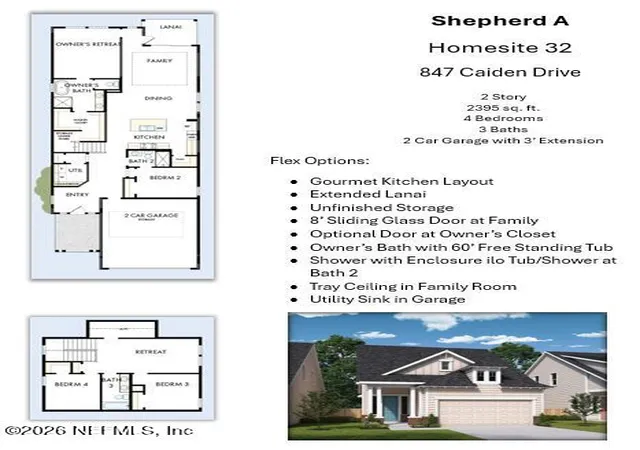 Photo 2 of Single family home for sale at 847 Caiden Dr, Ponte Vedra, FL 32081 | MLS# 2141093 | Listing updated on 2026-08-27