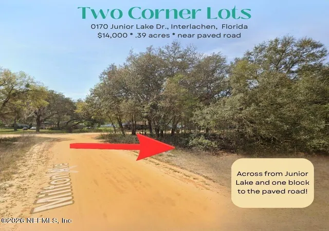 Photo 1 of Land for sale at 0170 Junior Lake Dr, Interlachen, FL 32148 | MLS# 2146029 | Listing updated on 2026-10-06