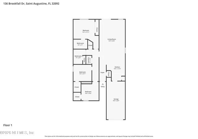 Homes for sale in Saint Augustine, FL | 136 Brookfall Dr, Saint Augustine, FL 32092 | MLS# 2151848