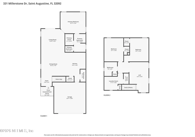 Photo 2 of Single family home for sale at 331 Millerstone Dr, Saint Augustine, FL 32092 | MLS# 2152998 | Listing updated on 2026-09-06
