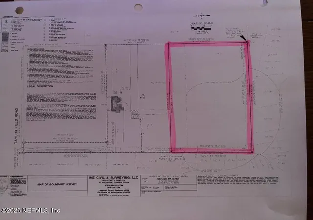 Land for sale at 9500 Taylor Fld Rd, Jacksonville, FL 32222 | MLS# 2152986 | Listing updated on 2026-06-30
