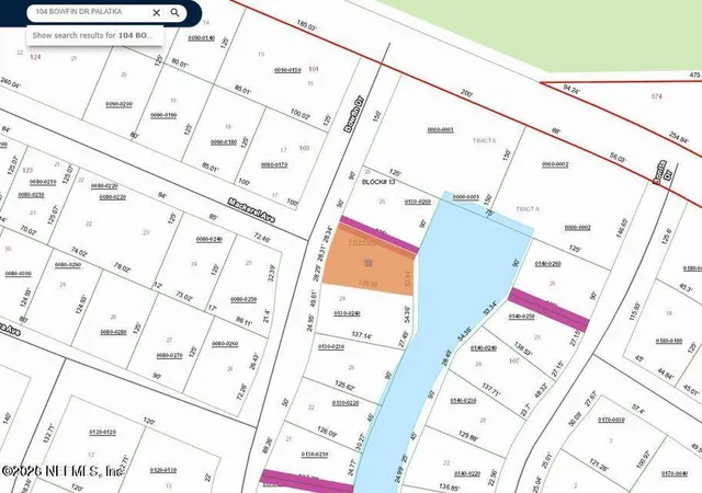 Photo 2 of Land for sale at 104 Bowfin Dr, Palatka, FL 32177 | MLS# 2153344 | Listing updated on 2026-07-01