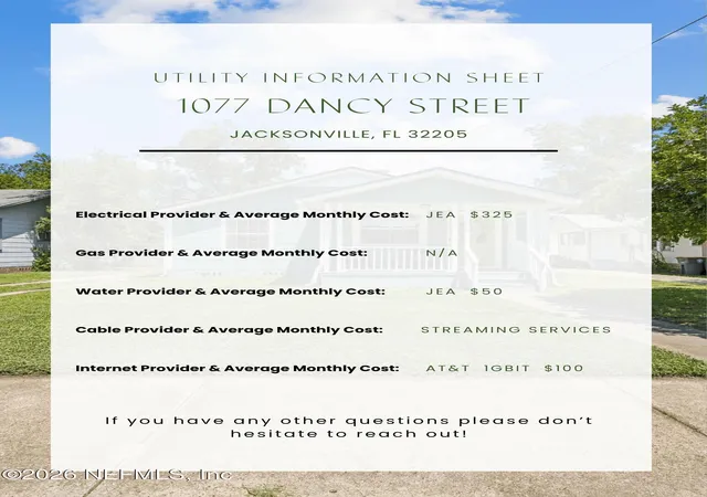 Photo 3 of Single family home for sale at 1077 Dancy St, Jacksonville, FL 32205 | MLS# 2161817 | Listing updated on 2026-09-03