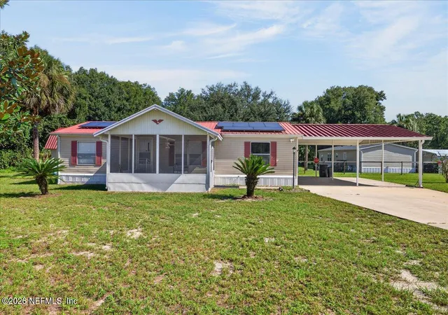 Photo 1 of Manufactured home for sale at 100 Musket Dr, Satsuma, FL 32189 | MLS# 2162721 | Listing updated on 2026-09-09
