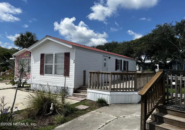 Photo 1 of Manufactured home for sale at 4825 A1a S #88, Saint Augustine, FL 32080 | MLS# 2170624 | Listing updated on 2026-10-24