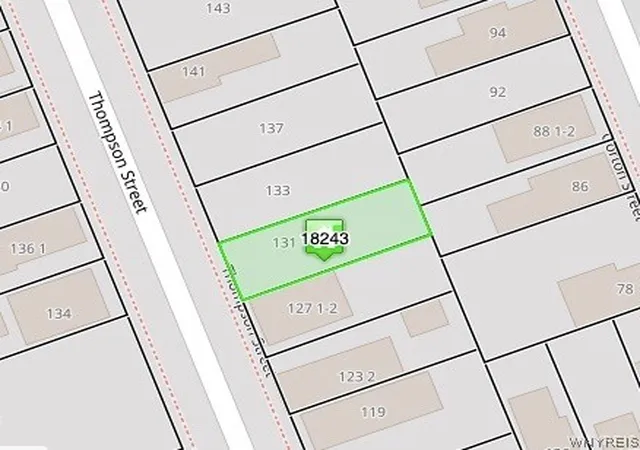 Land for sale at 131 Thompson St, Buffalo, NY 14207 | MLS# B1687904