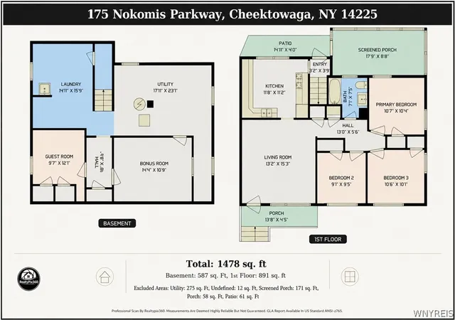 Photo 3 of Sale Pending at 175 Nokomis Pkwy, Buffalo, NY 14225 | MLS# B1696296 | Listing updated on 2026-07-31