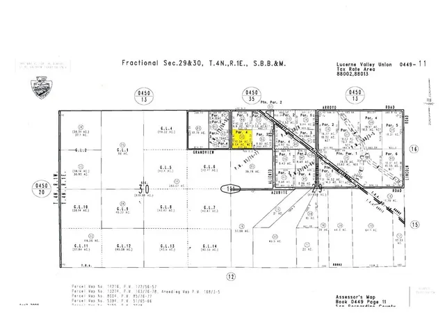 Photo 1 of Land for sale at 0 Grandview Rd, Lucerne Valley, CA 92356 | MLS# 541635 | Listing updated on 2026-09-30
