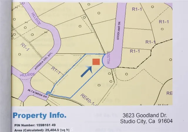 Land for sale at 3619 Goodland, Studio City, CA 91604 | MLS# SR23154442