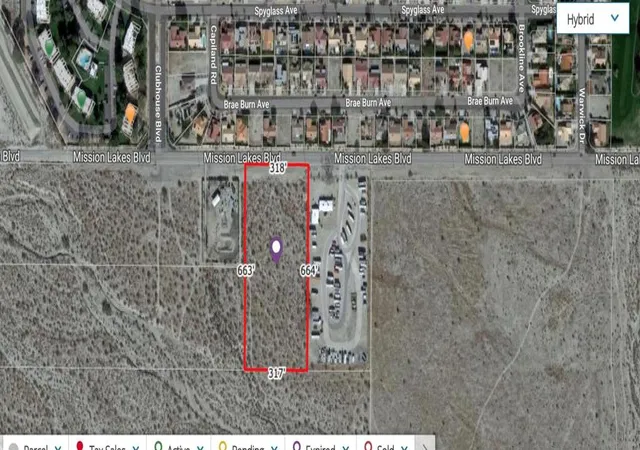 Photo 2 of Land for sale at 5 Acres Mission Lakes Blvd, Desert Hot Springs, CA 92240 | MLS# 219127010DA | Listing updated on 2026-02-03