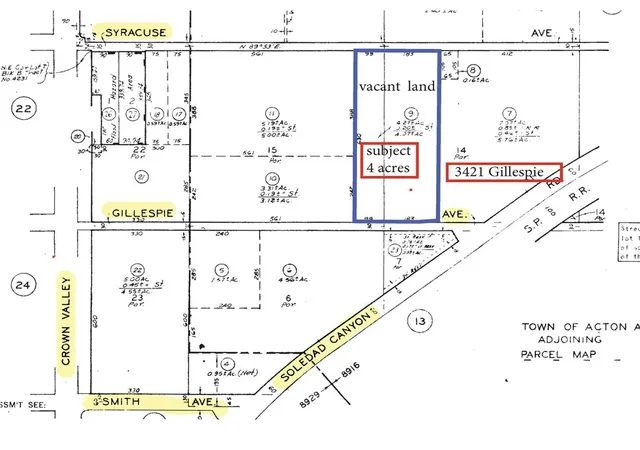 Photo 1 of Land for sale at 3362 Syracuse Ave, Acton, CA 93510 | MLS# SR25087438 | Listing updated on 2026-09-05