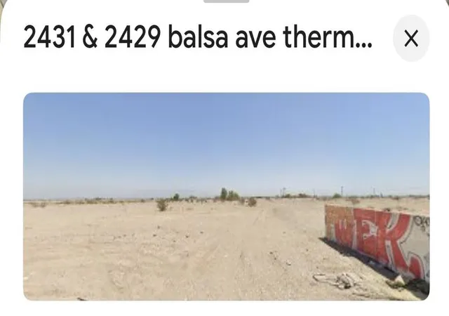 1st image of 2431 & 242 Balsa Ave, Thermal, CA 92274 | MLS# 219131140DA