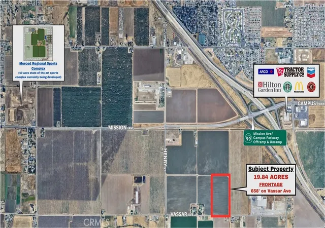 Photo 2 of Land for sale at 0 Vassar Ave, Merced, CA 95341 | MLS# MC25117690 | Listing updated on 2026-05-30