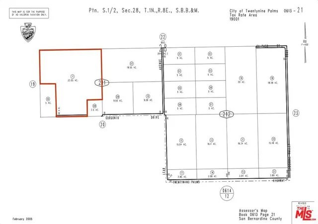 Photo 3 of Land for sale at 0 Gorgonio Dr, Twentynine Palms, CA 92277 | MLS# 25556175 | Listing updated on 2026-04-14