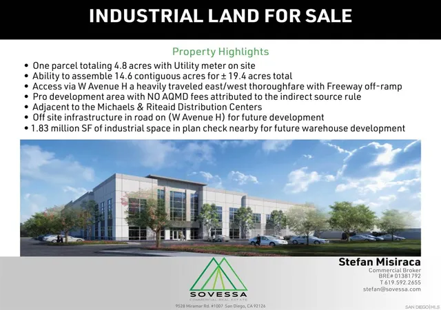 Photo 2 of Land for sale at 3995 W Avenue H, Lancaster, CA 93536 | MLS# 250039859SD | Listing updated on 2026-03-30