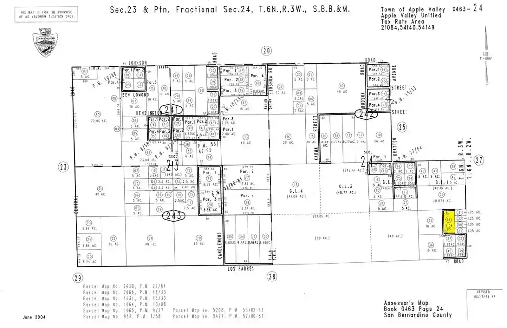 Land for sale at 0 Unknown 0463 242 34 0000, Apple Valley, CA 92307 | MLS# HD25246286