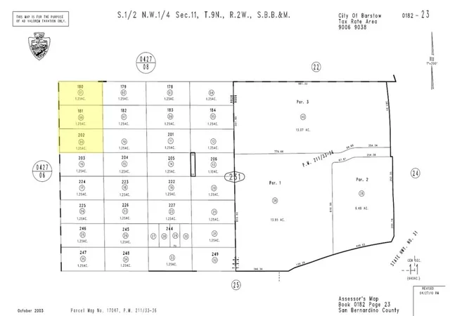 1st image of 0 Santa Catalina Ave, Barstow, CA 92311 | MLS# HD25264814