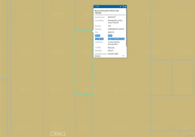 Photo 3 of Land for sale at 47229227 Harris Ln, Apple Valley, CA 92307 | MLS# HD25269577 | Listing updated on 2026-10-30