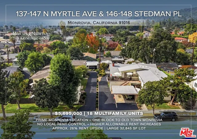 Photo 1 of Multi family home for sale at 137 N Myrtle Ave, Monrovia, CA 91016 | MLS# 25625357 | Listing updated on 2026-06-03