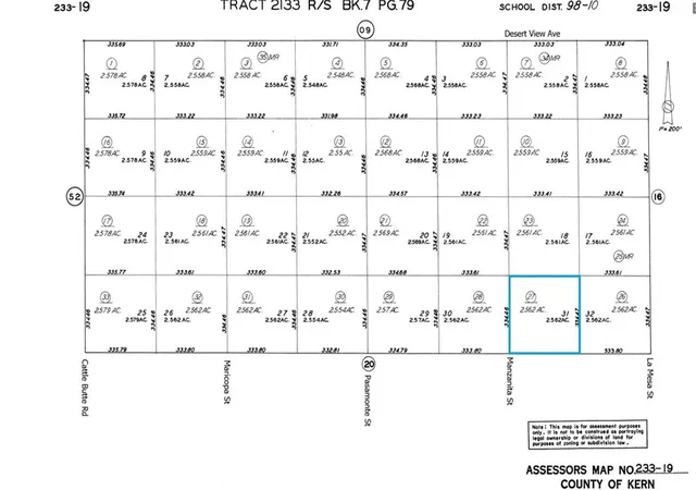 Photo 2 of Land for sale at 0 Manzanita St, Edwards, CA 93523 | MLS# HD25272964 | Listing updated on 2026-05-21