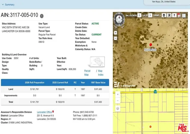 5th image of 0 Vac Stw/vic Ave #D8, Lancaster, CA 93536 | MLS# 26643407