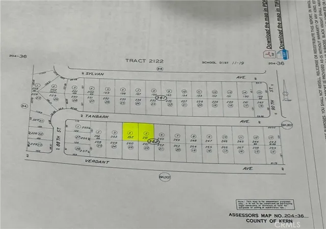 Photo 1 of Land for sale at 0 Tanbark Ave, California City, CA 93505 | MLS# SR26022916 | Listing updated on 2026-01-31