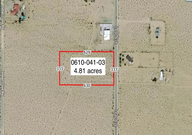 Photo 1 of Land for sale at 481 Acres On Lear Near Indian Trl, 29 Palms, CA 92277 | MLS# 219142572DA | Listing updated on 2026-05-22