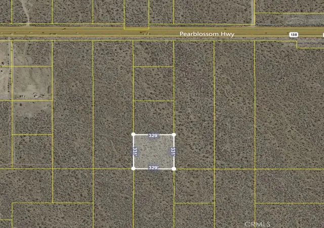 Photo 1 of Land for sale at 0 Nearby Pearblossom Hwy/136th St E, Pearblossom, CA 93553 | MLS# SR26032742 | Listing updated on 2026-02-12