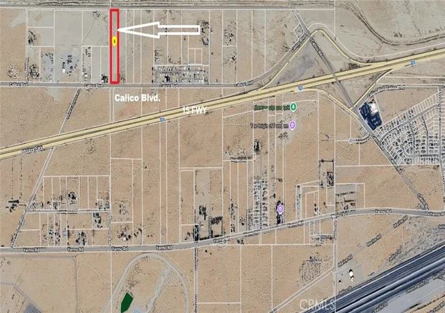 Photo 2 of Land for sale at 0 Calico Blvd, Yermo, CA 92398 | MLS# PW26035580 | Listing updated on 2026-09-15