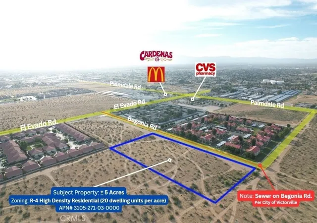 Photo 3 of Land for sale at 0 Begonia Rd, Victorville, CA 92392 | MLS# AR26028571 | Listing updated on 2026-02-21