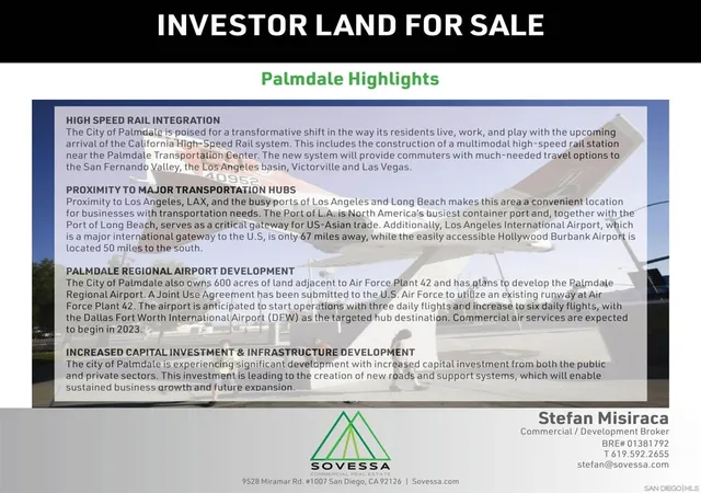 Photo 3 of Land for sale at W Avenue N, Palmdale, CA 93551 | MLS# 260004640SD | Listing updated on 2026-02-27