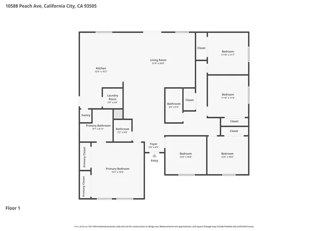Homes for sale in California City, CA | 10588 Peach Ave, California City, CA 93505 | MLS# SR26045802
