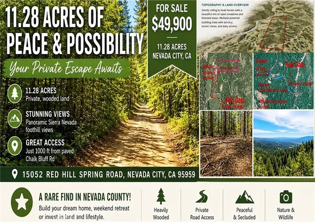 1st image of 15052 Red Hill Spring Rd, Nevada City, CA 95959 | MLS# PI26051668