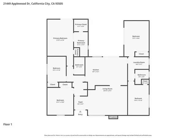 Homes for sale in California City, CA | 21449 Applewood, California City, CA 93505 | MLS# SR26054469