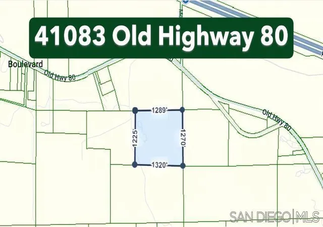 2nd image of 41083 Old Hwy 80, Boulevard, CA 91905 | MLS# 260006714SD