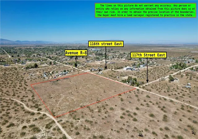 Photo 2 of Land for sale at 0 Cor Of Ave R 8 And 116th St E, Littlerock, CA 93543 | MLS# SR26067332 | Listing updated on 2026-03-29