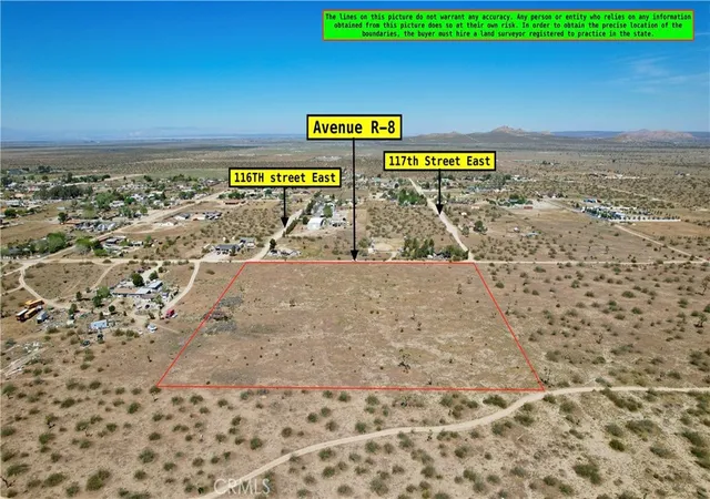 Photo 3 of Land for sale at 0 Cor Of Ave R 8 And 116th St E, Littlerock, CA 93543 | MLS# SR26067332 | Listing updated on 2026-03-29